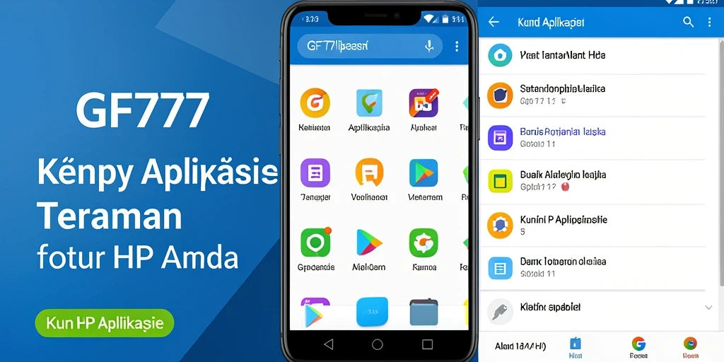 Tangkapan layar antarmuka GF777 yang menunjukkan fitur Kunci Aplikasi.
