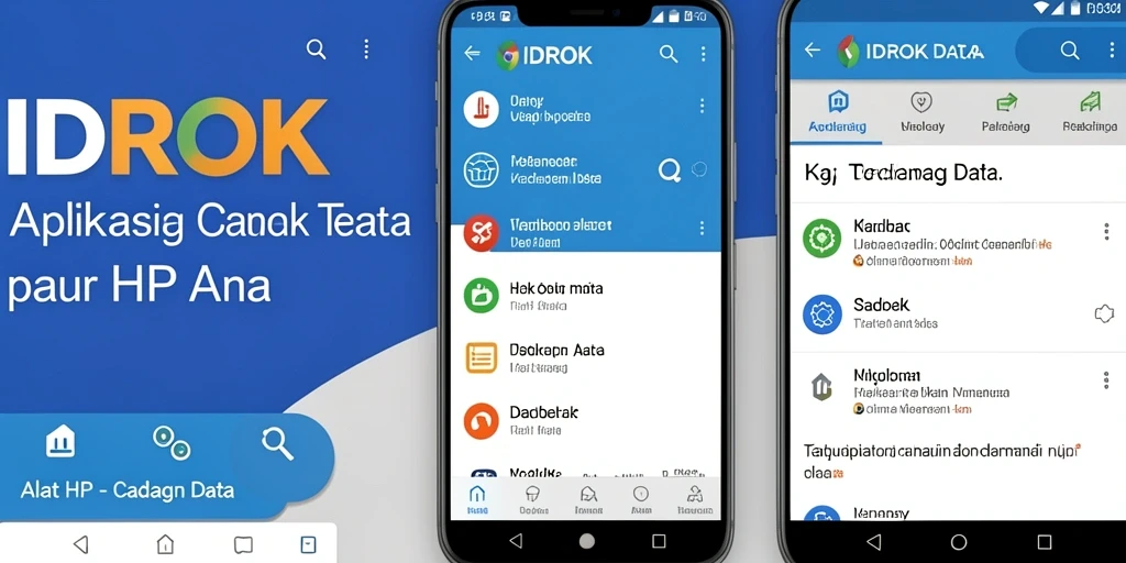 Screenshot utama IDROK menampilkan antarmuka pengguna yang menarik dan intuitif.