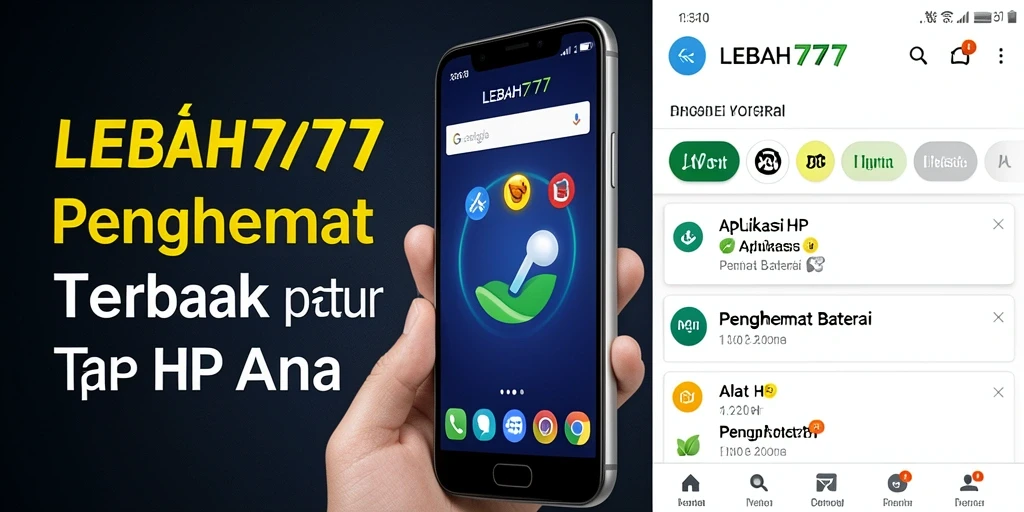 Tampilan antarmuka LEBAH777 yang ramah pengguna sebagai penghemat baterai.