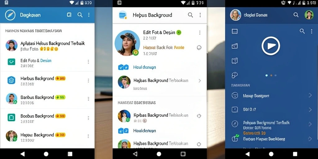 Tampilan antarmuka SD107 dengan fitur Hapus Background yang intuitif.
