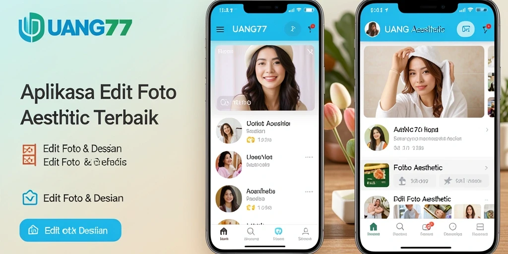 Tampilan antarmuka aplikasi UANG77 yang intuitif dan menarik.